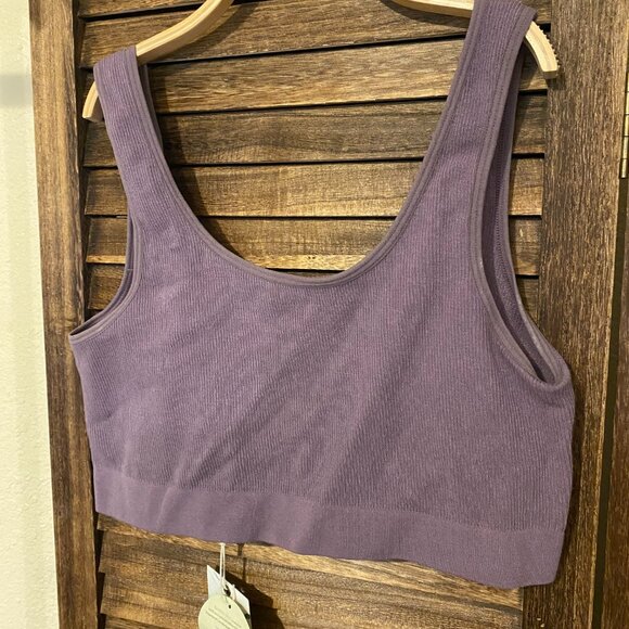 C'est Moi Other - C'est Moi Ribbed Reversable Bamboo Bralette "Mauve"